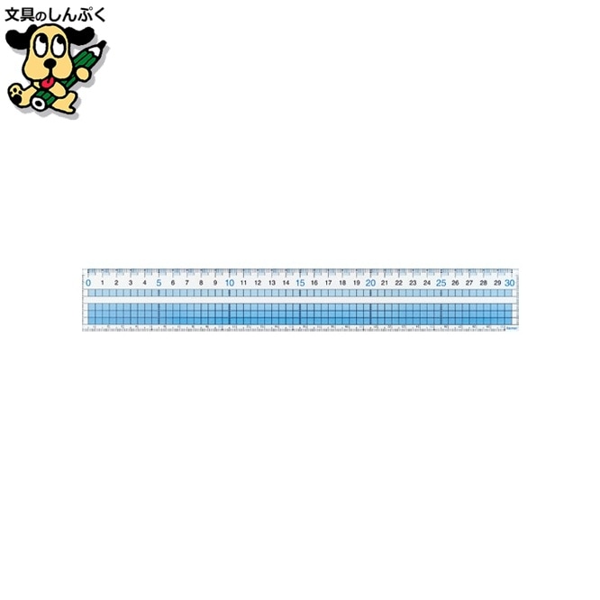 見やすい方眼定規 30cm AJH308 レイメイ藤井