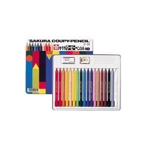 クーピーペンシル FY18 18色 缶入 サクラクレパス