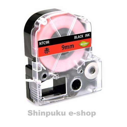テプラプロテープカートリッジ12mm  互換 赤地黒文字  NTC12R キングジム用  SC12R