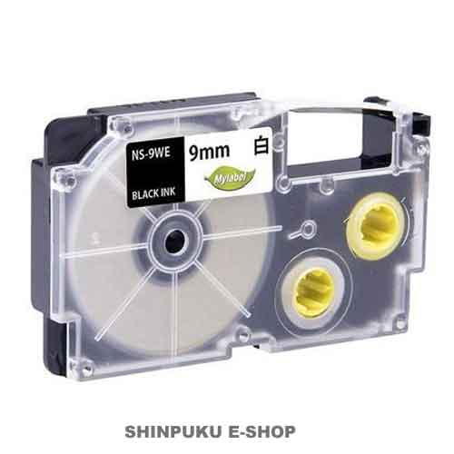 ネームランドテープ 互換 カシオ 対応 XR-9WE  NS-9WE 日本ナインスター