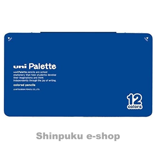パレット ユニ 色鉛筆 880 12色 K88012CPLT.33 青 UNI 三菱鉛筆