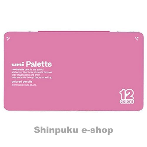 パレット ユニ 色鉛筆 880 12色 K88012CPLT.13 ピンク UNI 三菱鉛筆
