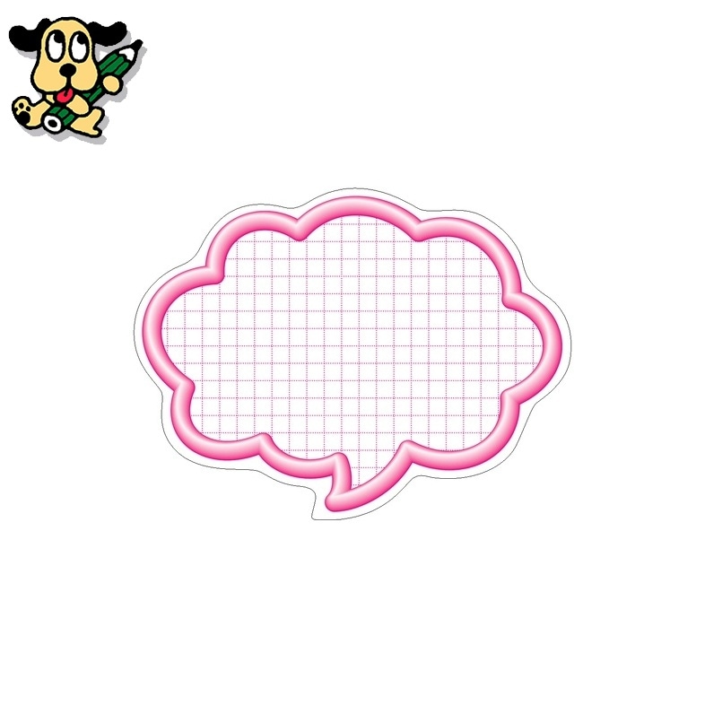 抜型カード 16-4192 吹出大 ピンク ササガワ