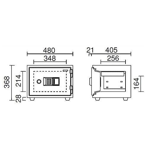 設置費込み 耐火金庫 KS-20E 日本製 【メーカー直送品】【屋内設置込】 【配送設置込】 日本アイ・エス・ケイ