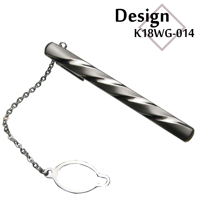 ホワイトゴールドネクタイピン K18WG-014｜貴金属ネクタイピン通販専門 