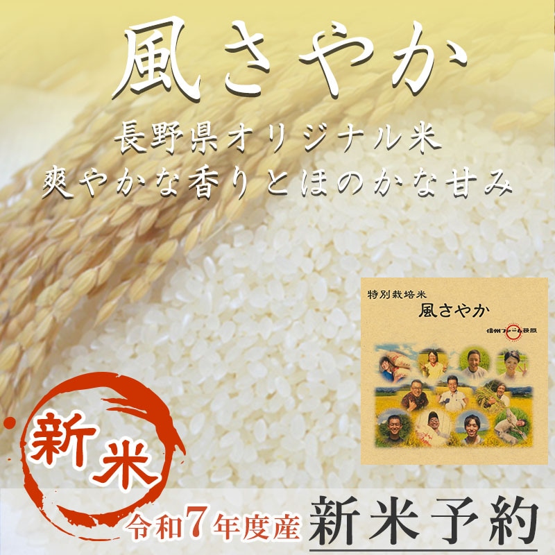 ☆送料込み☆長野県産☆　風さやか　玄米30kg ◇農家直送◇　らくらくメルカリ便 長野県産 風さやか 令和5年自家栽培 30KG 玄米