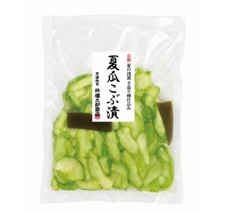夏瓜こぶ漬|利尻昆布で漬け込む京都の夏の青うり漬|御漬物司 林慎太郎商店