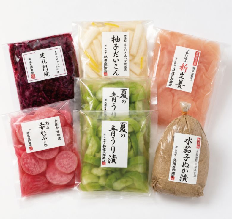 京漬物 ギフト 夏限定｜水茄子ぬか漬・青うり漬｜御漬物司 林慎太郎商店
