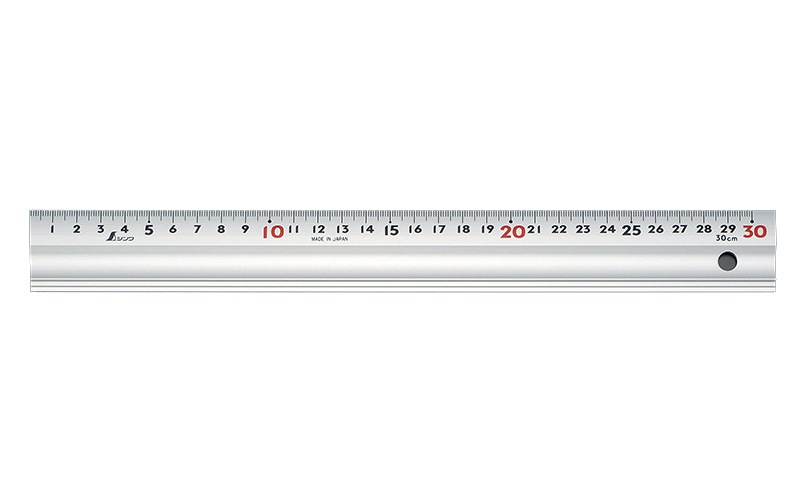 アルミ直尺 スーパーアル助 30㎝ | アルミ製定規,アルミ直尺