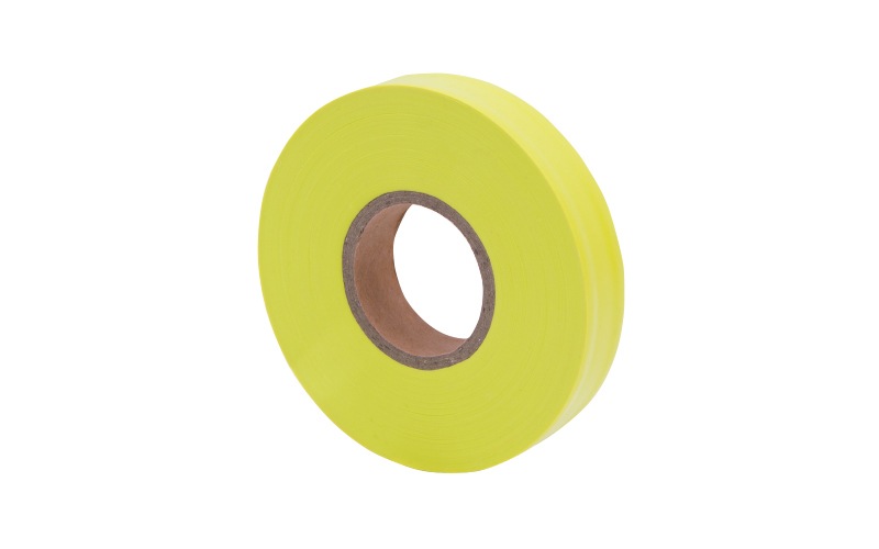 マーキングテープ 15㎜×50m蛍光イエロー | 測量,マーキングテープ