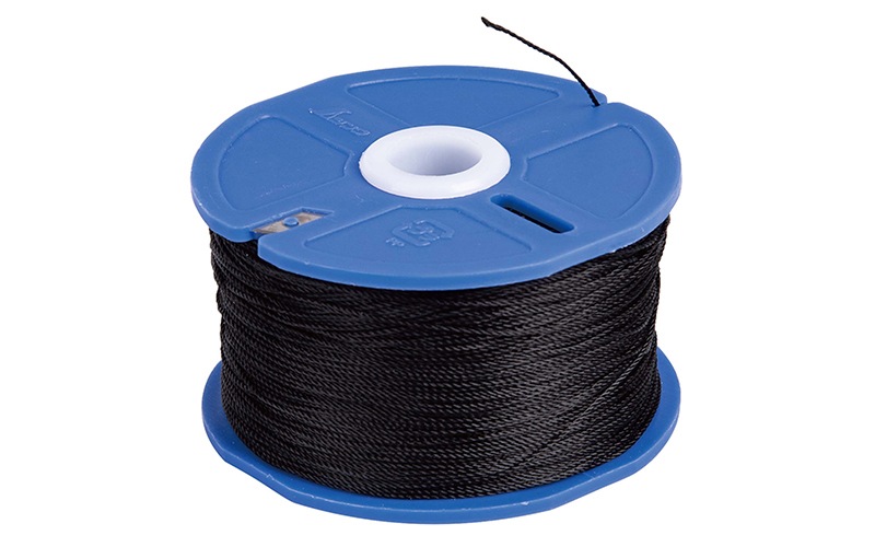 ポリエステル水糸 リール巻 太 0．8㎜ 270m ブラック | 墨つけ