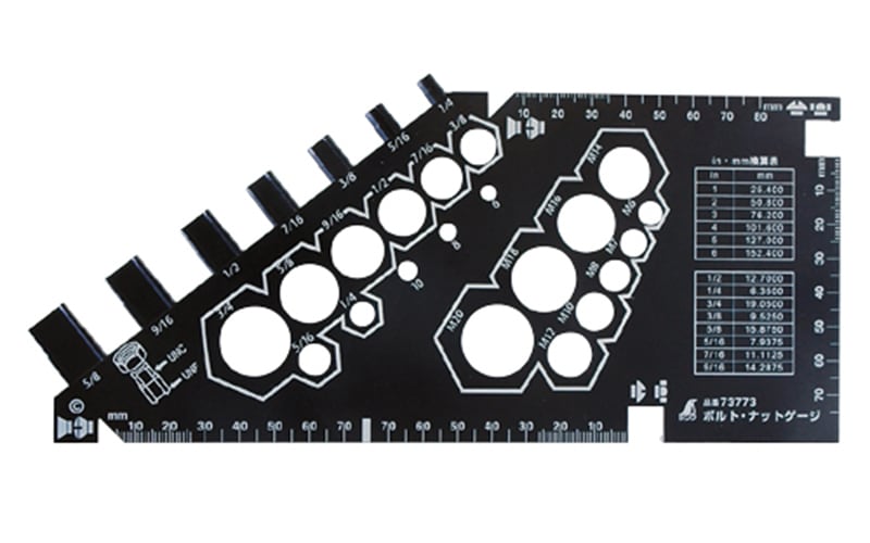 ボルト・ナットゲージ ABS製 | パス・ゲージ・ケガキツール,ボルト