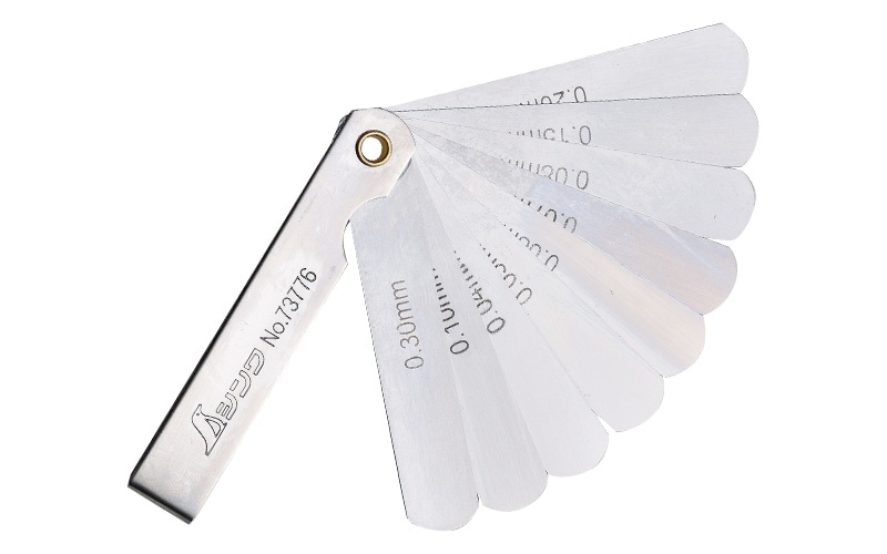 シックネスゲージ A 75㎜ 9枚組 | パス・ゲージ・ケガキツール