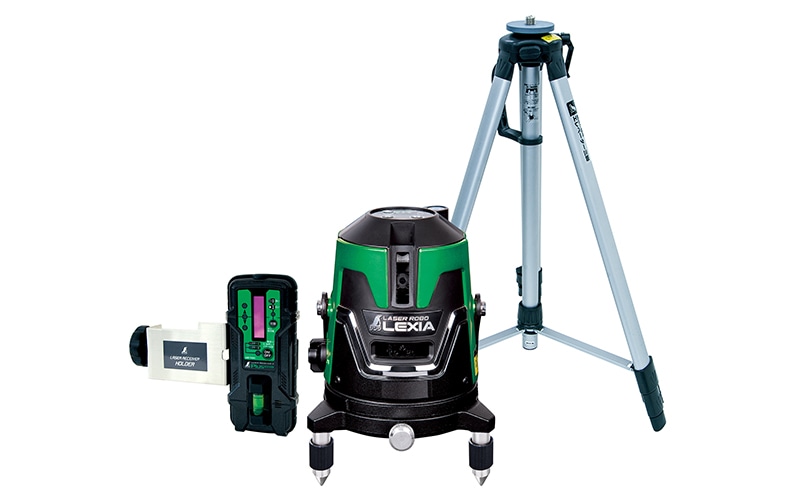 レーザーロボ LEXIA 31 グリーン 受光器・三脚セット 