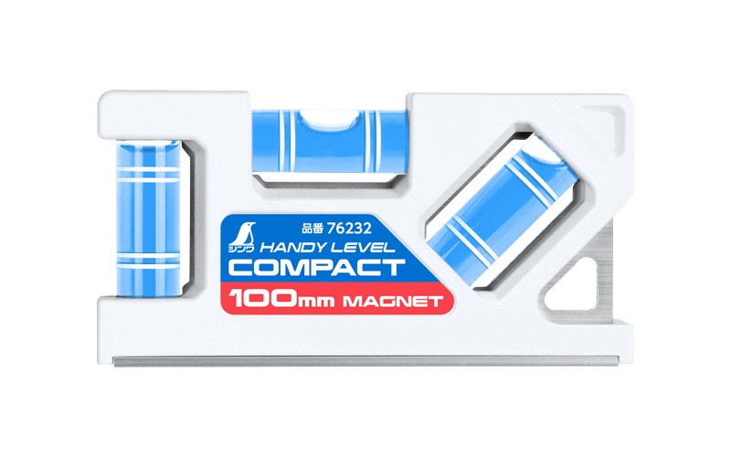 ハンディレベル コンパクト 100㎜ マグネット付 | 水平器,ハンディ