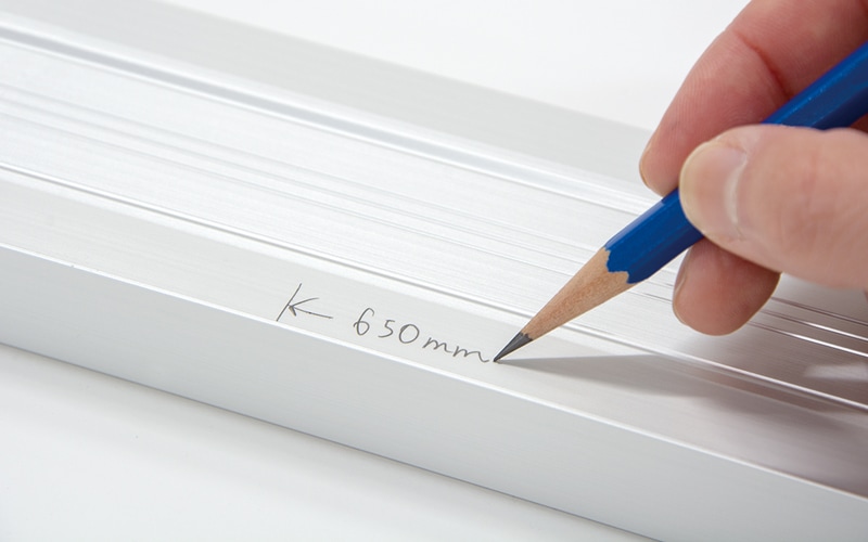 ボックスアルミ定規 135㎝ | アルミ製定規,ボックスアルミ