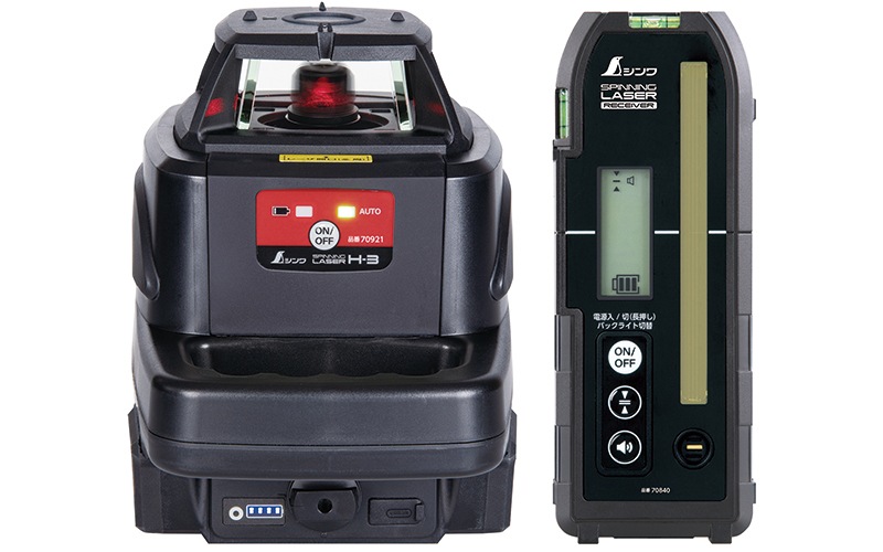 スピニングレーザー SD H－3レッド 受光器付 | レーザー・光学測定