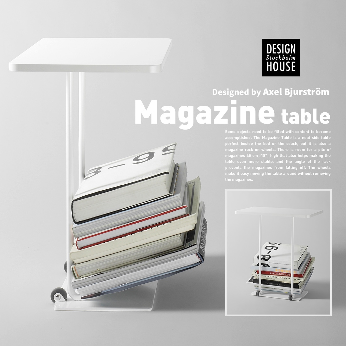 Design House Stockholm ǥϥ ȥåۥMAGAZINE TABLE ۥ磻<br>Axel Bjurstrom ơ֥  ̲ ȶRCP