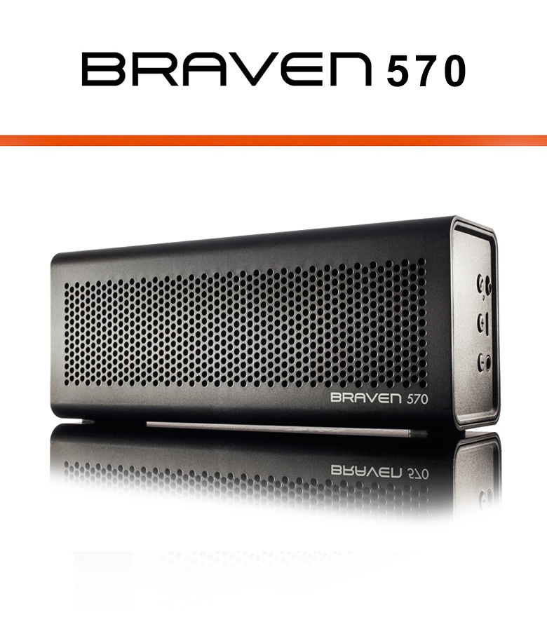 【BRAVEN/ブラヴェン】BRAVEN570 BR-0571 ブラック Black マルチタスクスピーカーフォン　+　モバイルバッテリー　高忠実度BluetoothワイヤレススピーカーBRAVEN正規販売【コンビニ受取対応商品】【RCP】