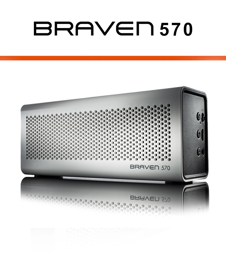 【BRAVEN/ブラヴェン】BRAVEN570 BR-0572  ホワイト White マルチタスクスピーカーフォン　+　モバイルバッテリー　高忠実度BluetoothワイヤレススピーカーBRAVEN正規販売【コンビニ受取対応商品】【RCP】