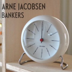 AJå43675BANKERS/Х󥫡 110mm TABLE CLOCK ͡䥳֥/ARNE JACOBSEN<br>43675<br>֤/ܳФޤ/å/WATCH/̲/ǥޡ//LED/顼ڥӥ˼бʡۡRCP