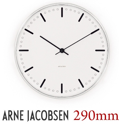 �ڳݤ��եå��ץ쥼��ȡۡ�AJ�����å���CITYHALL/���ƥ����ۡ��� 290mm WALL CLOCK ����͡��䥳�֥���/ARNE JACOBSEN43641�ɳݤ����סڥ��ե��ý���