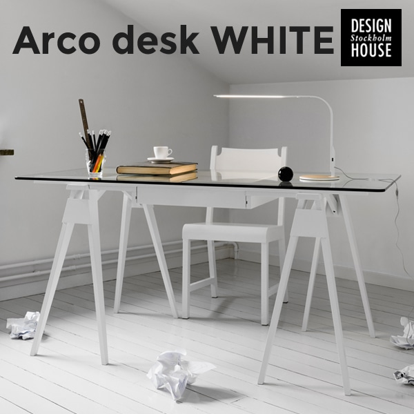 ԲġۡDesign House Stockholm/ǥϥ ȥåۥArco desk white ۥ磻<Br>Chuck Mack/ơ֥/˥󥰥ơ֥//̲/ȶRCP Բġ