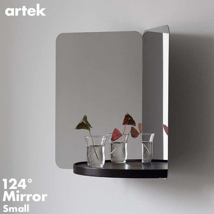 【artek アルテック】124° MIRROR（124° ミラー）S スモール<br>鏡 北欧 フィンランド インテリア 洗面所 バスルーム【RCP】
