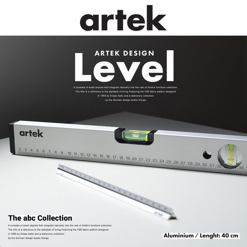 【artek/アルテック】LEVEL 水準器　三角スケール<br>abc collection/家具設置/水平/北欧/フィンランド/ドイツ/ステーショナリー/計測器/シンプル/プレゼント【RCP】