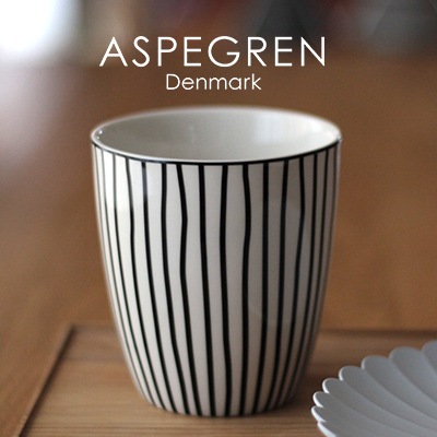 Aspegren アスペグレン マグ ライン ブラック<br>コップ/MUG/CUP【コンビニ受取対応商品】【RCP】