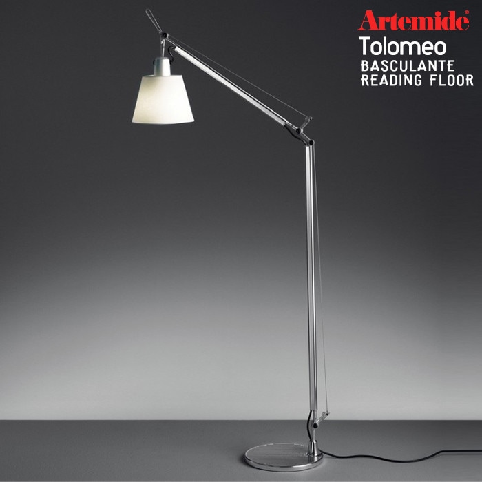 【Artemide アルテミデ】TOLOMEO BASCULANTE READING FLOOR  トロメオ　フロアランプ 電球仕様<br>ライト 照明 リビング キッチン ダイニング フロアライト【RCP】