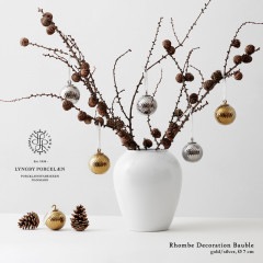 ��Lyngby Porcelaen��Rhombe Decoration Bauble<br>���ꥹ�ޥ�����/����ץ�/�������������/�ǥ�ޡ���/Xmas/Chiristmas/�ĥ꡼����/�����ʥ���/�̲�/����ӥ塼 �ݡ������ڥ���ӥ˼����б����ʡۡ�RCP��