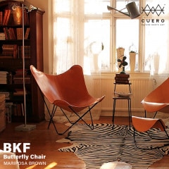 Wץ쥼ȥڡCUERO  奨 BKF ػ ֥饦 Butterfly Chair mariposa 㿧  ̲ 쥶 