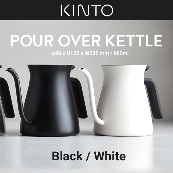 KINTO/����� �ץ������С����ȥ� 900ml POUR OVER KETTLE���֥�å�26805/�ۥ磻��<br>SLOW COFFEE STYLE /���ƥ�쥹/�����ҡ�/�ɥ�åѡ�/�䤫��/ľ��OK<br>�ڥ���ӥ˼����б����ʡۡ�RCP��