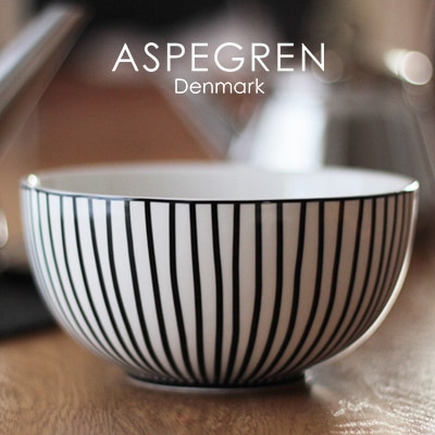 Aspegren アスペグレン ボウル ライン ブラック<br>食器/皿/小鉢/ライスボウル【コンビニ受取対応商品】【RCP】