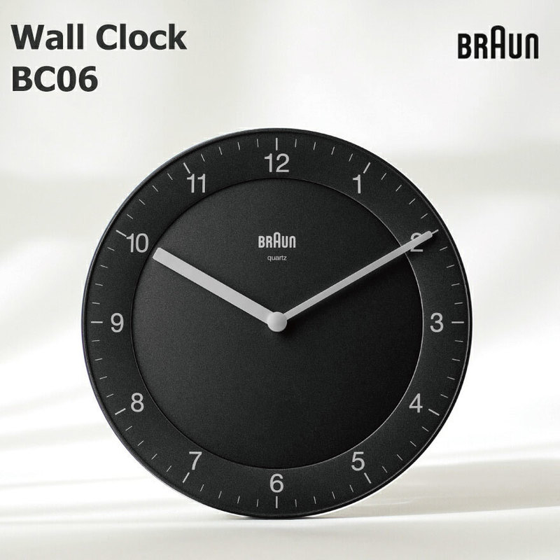 �ڳݤ��եå��ץ쥼��ȡ�BRAUN �֥饦�� Wall Clock BC06B �֥�å� BC06W �ۥ磻�� BRAUN �ɳݤ����� �����å� WATCH �̲� �ǥ�ޡ��� ������������� ���顼��ڥ��ե��ý���