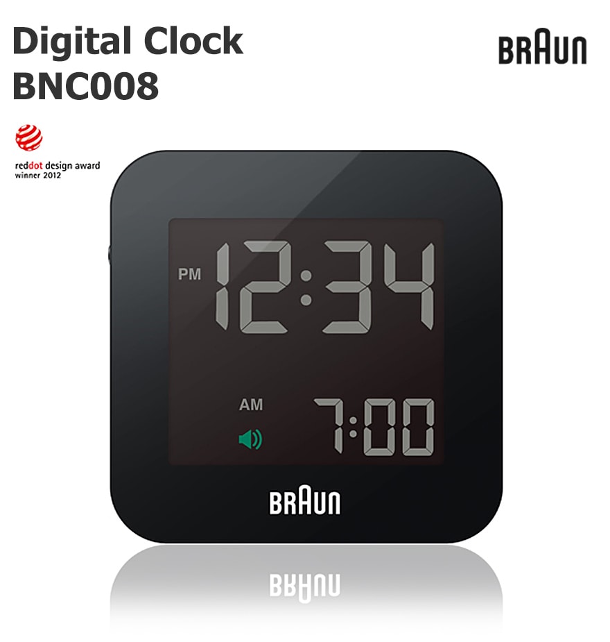 BRAUN ֥饦BRAUN Digital  Clock BNC008 ֥饦<br>֤/ܳФޤ/å/WATCH/̲/ǥޡ//LED/顼ڥӥ˼бʡۡRCP