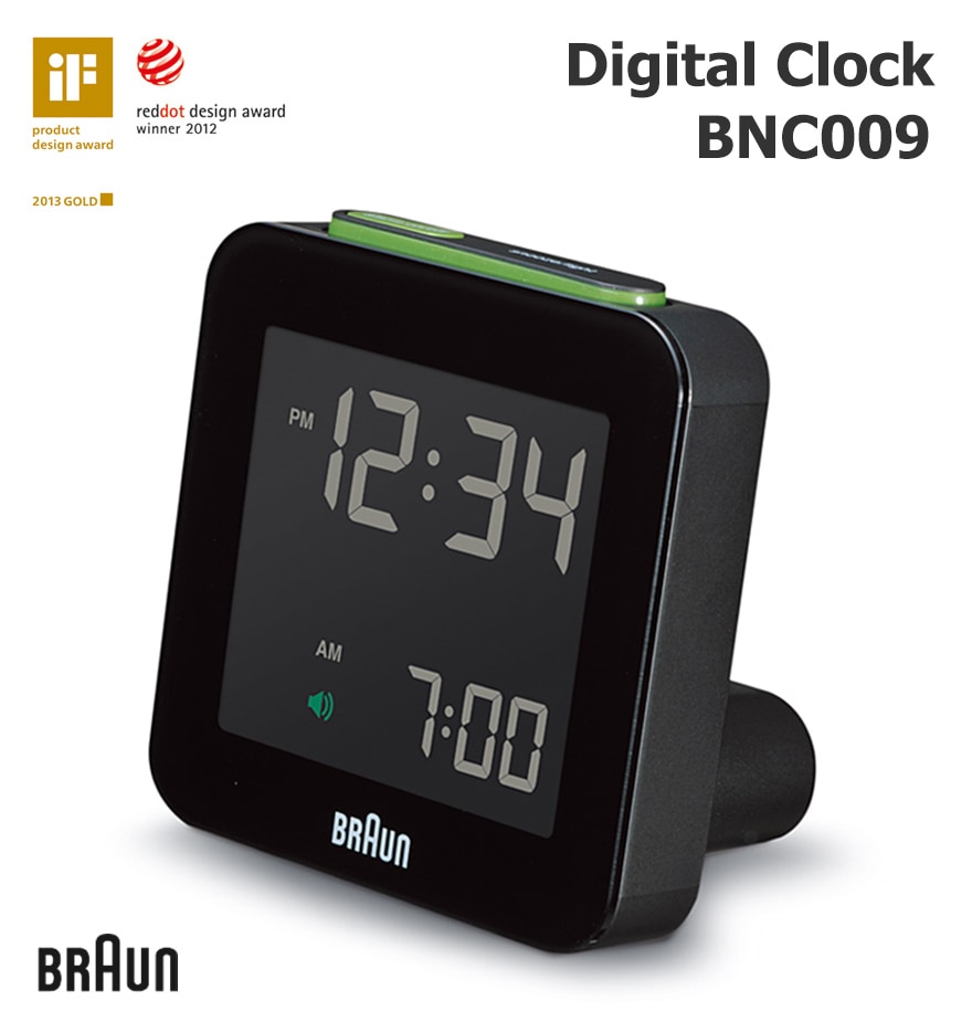 【BRAUN ブラウン】BRAUN Digital Clock BNC009 ブラウン<br>置き時計/目覚まし時計/ウォッチ/WATCH/北欧/デンマーク/ローゼンダール/LED/アラーム【コンビニ受取対応商品】【RCP】