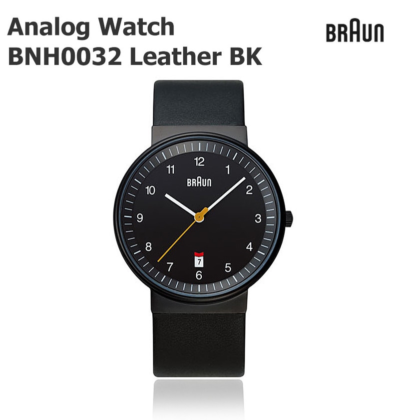BRAUN ブラウン BRAUN Watch BNH0032 Leather ブラック<br>腕時計 ウォッチ ビジネス メンズ 北欧 デンマーク ローゼンダール