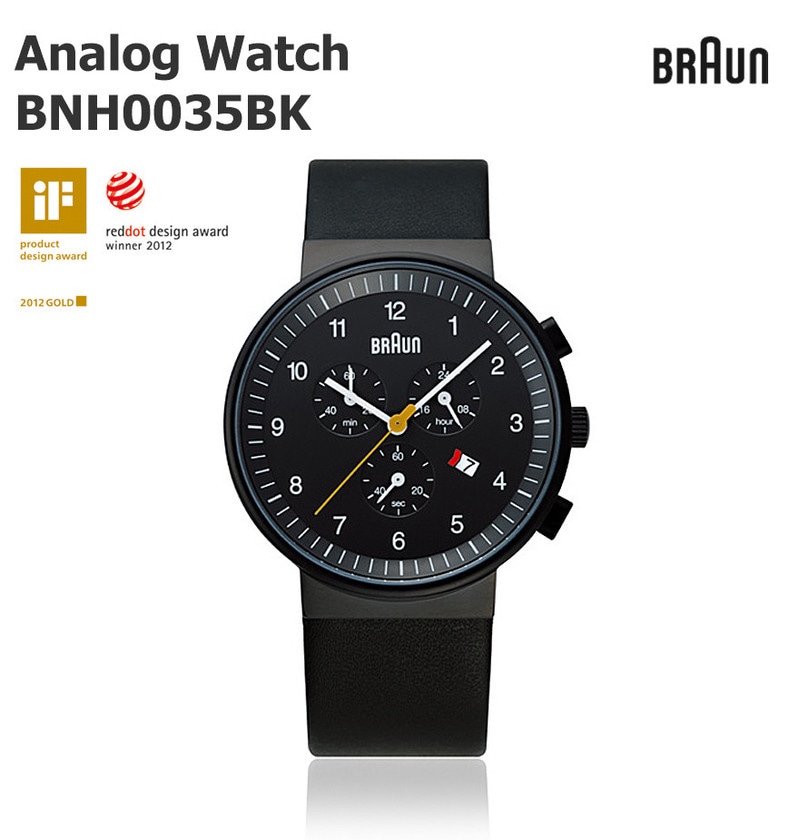 BRAUN ブラウン BRAUN watch BNH0035 ブラック<br>腕時計 ウォッチ ビジネス メンズ 北欧 デンマーク ローゼンダール