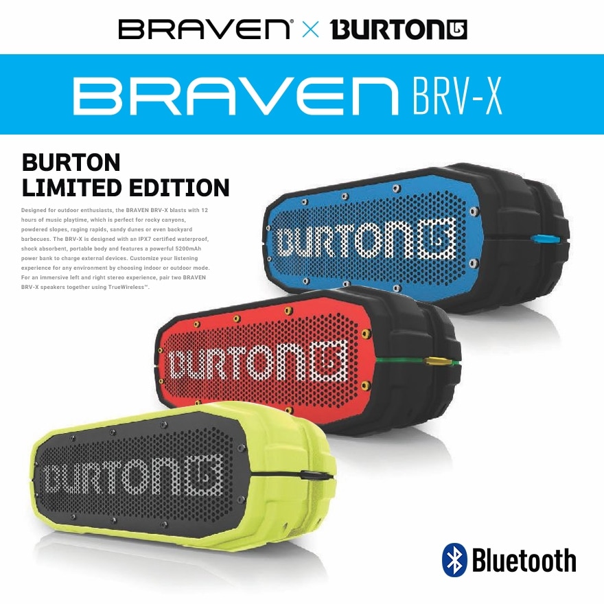 BRAVEN/֥BRV-X Burton 磻쥹ԡ<br>֥٥ Сȥ Bluetoothԡ BRAVENڥӥ˼бʡۡRCP