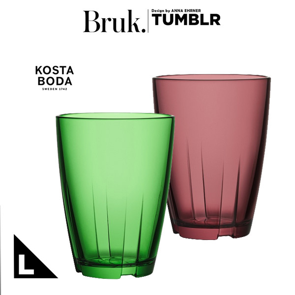 KOSTA BODA/コスタボダ BRUK タンブラー L（ハンドメイド）<br>コップ/ガラス食器/テーブルウェア/レモン水/ライム水/ジュース/フルーツティー/グラス【コンビニ受取対応商品】【RCP】