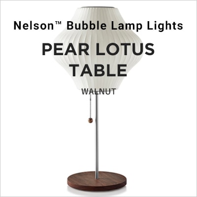 NELSON BUBBLE LAMP ネルソン・バブルランプ NELSON PEAR LOTUS TABLE ネルソン ペア ロータス テーブル　ウォルナット<Br>ハーマンミラー ジョージネルソン George Nelson ミッドセンチュリー MOMA ハワードミラー ハーマン・ミラー イームズ【RCP】
