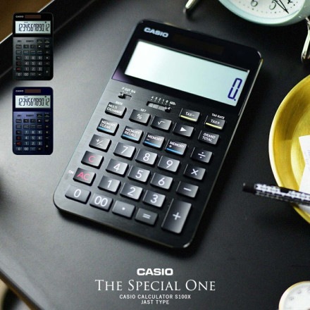 CASIO ������ CALCULATOR S100X-BK S100X-BU ���ơ�����ʥ꡼ ���� ���ե��� ���ꥭ��졼���� ���� �׻��� 12��FSTN�վ��ڥ��ե��ý���