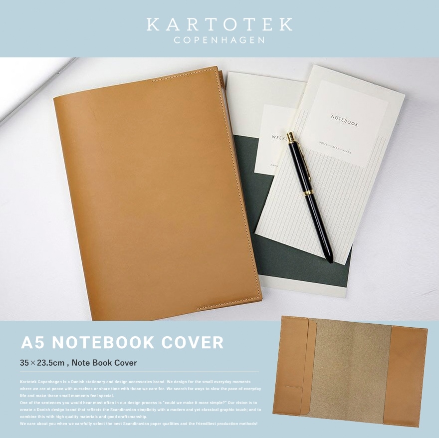 ��KARTOTEK/���ȥƥå���A5 NOTEBOOK COVER �Ρ��ȥ֥å����С�<br>�֥å����С�/��Ģ/���ڥ�ϡ�����/ʸ��/���ơ�����ʥ꡼/�ǥ�����ʸ��/����ץ�ڥ���ӥ˼����б����ʡۡ�RCP��