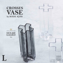 HOLMEGAARD ۥ६ Crosses Vase ١ L<br> ִ 庹 饹 ̲ ڥӥ˼бʡۡRCP
