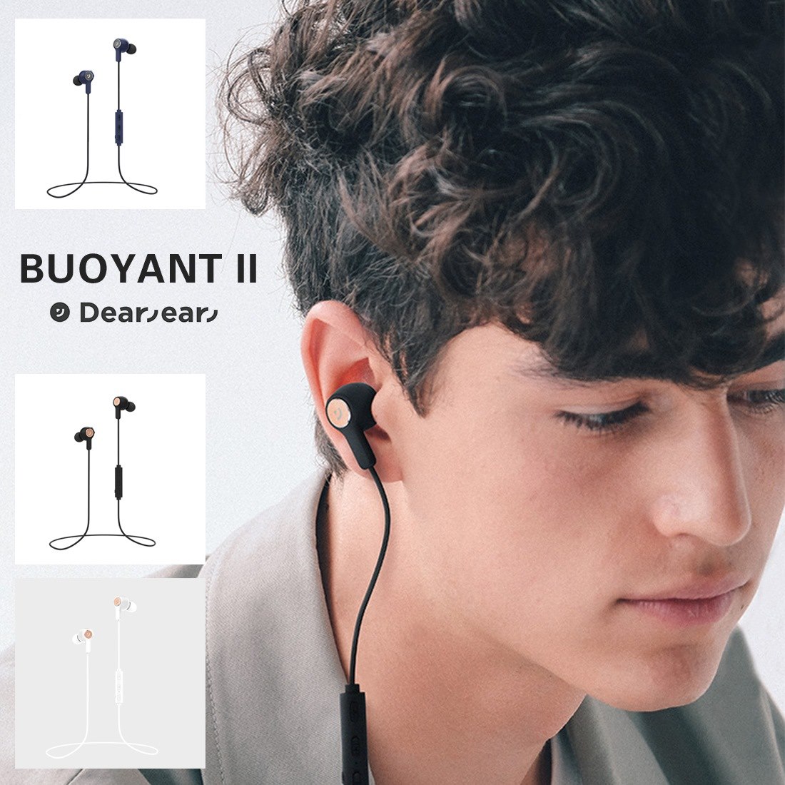 ��Dearear��Buoyant 2 �磻��쥹����ե���ϥ󥺥ե꡼���� Bluetooth 4.2 �֥롼�ȥ����� �������� �ⲻ���ڥ���ӥ˼����б����ʡۡ�RCP��