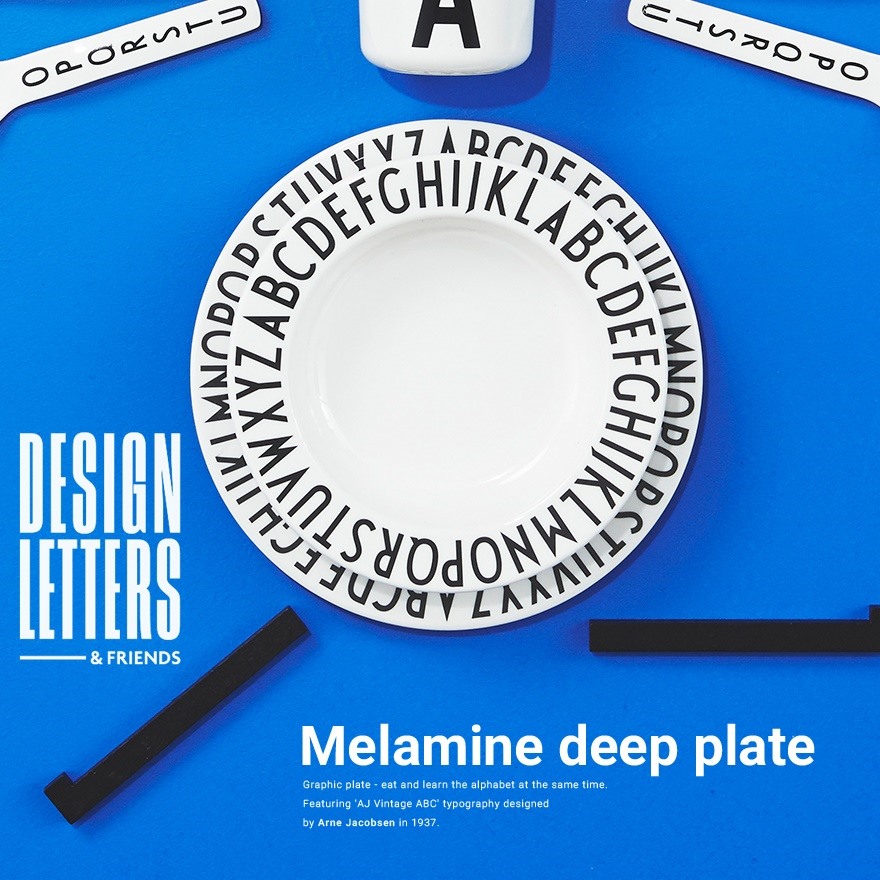 ŹۡDESIGN LETTERSMELAMINE DEEP PLATEߥǥץץ졼<br>ǥ쥿//Arne Jacobsen/͡䥳֥ڥӥ˼бʡۡRCP