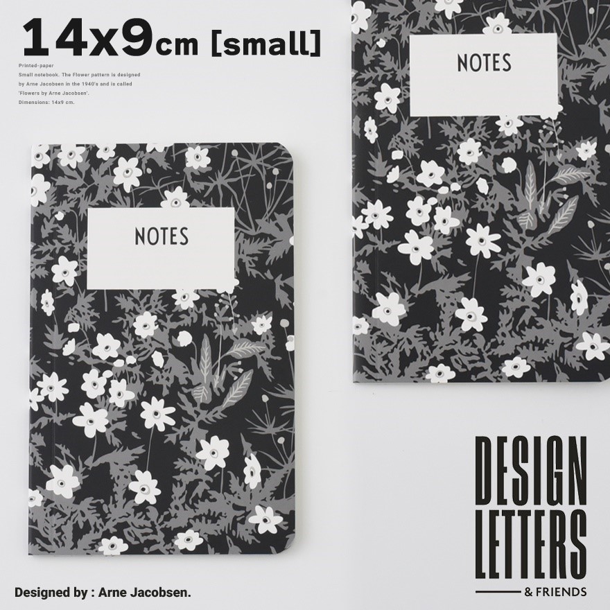 DESIGN LETTERSFLOWER NOTEBOOK [SMALL]<br>ǥ쥿/Ρ//ɮ/ơʥ꡼/Arne Jacobsen/͡䥳֥ڥӥ˼бʡۡRCP