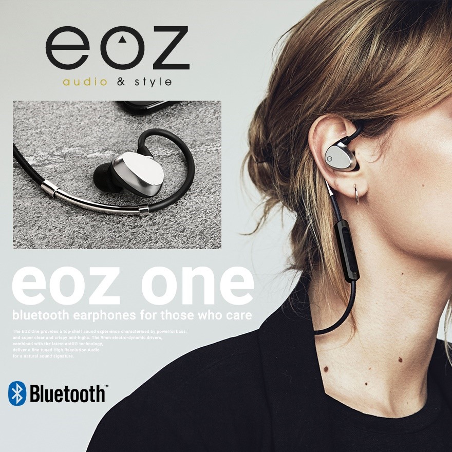 【EOZ】EOZ One イオーズワン Bluetooth イヤフォンイヤホン<br>Bluetooth 4.1/ブルートゥース/ダイナミック型/持ち運び/通勤/通学【コンビニ受取対応商品】【RCP】